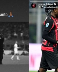 关键球滑倒错失进球！米兰中场福法纳社媒发文道歉，随后删除